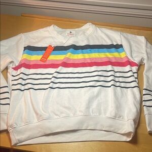 Sundry women’s Colorful Striped Sweater